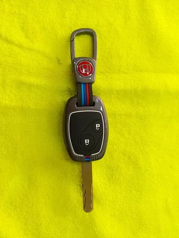 Zinc Alloy Key Fob Cover with Key Chain for Honda City / Civic Reborn