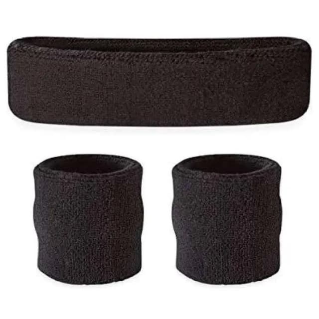 Set of 3 Premium Sweat Bands for Arms and Head