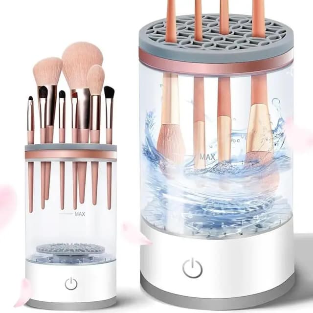 Electric Makeup Brush Cleaner by ZM Store - Automatic Cleaning & Drying Machine for All Brush Sizes