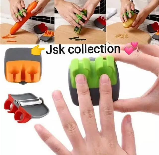 Finger Peeler Cutter Multi-function Palm Cutter Stainless Steel Double Finger Fruit and Vegetable Peeler Cutter Slicer