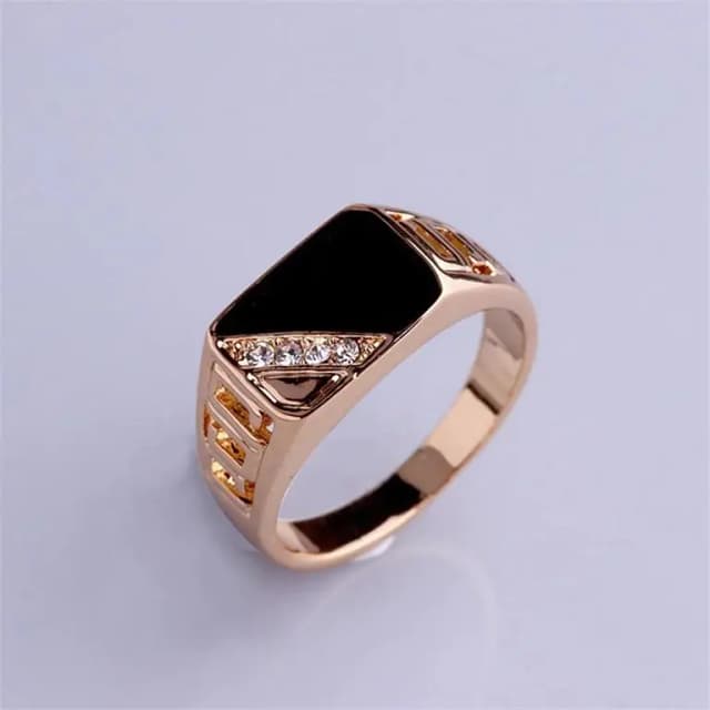 Men's Rose Gold Vintage Punk Ring