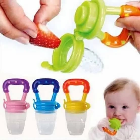 Fruit Pacifier and Fresh Food Feeder for Infants - Safe Teat Bottle and Teether