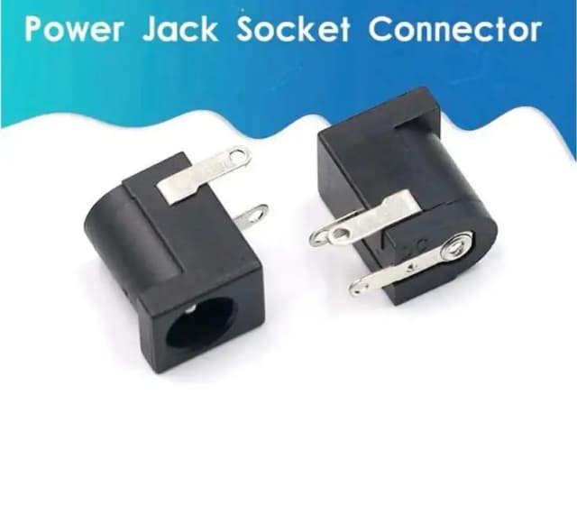 2 Pcs Female DC Power Jack Connector Mount 2.1mm x 5.5mm 3 Pin DC005 DC Female Connector Socket - DC socket