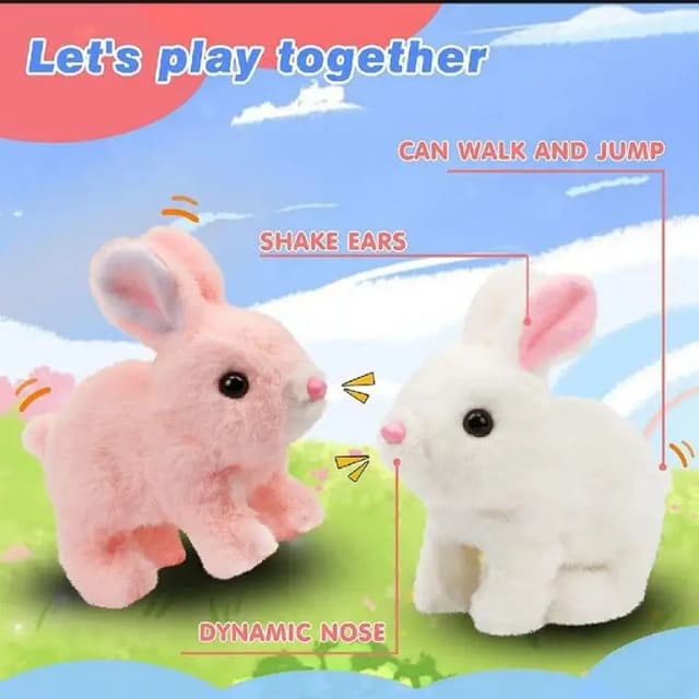 Electric Walking Rabbit Toy With Sound - 4 Different Colors - Baby & Toddler Toys - Music & Sound - Best Gift For Toys Kids & Babies