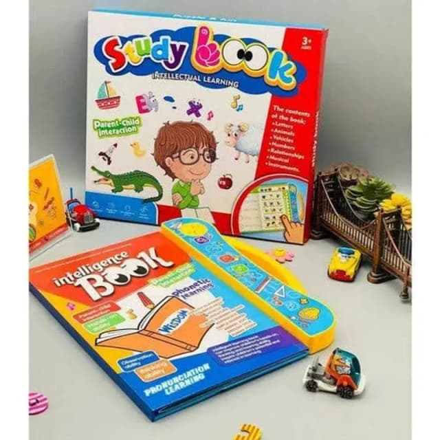Interactive E-Book for Kids | English Learning & Early Education Toy | Phonetic Learning with Animals, Fruits, Shapes, and More
