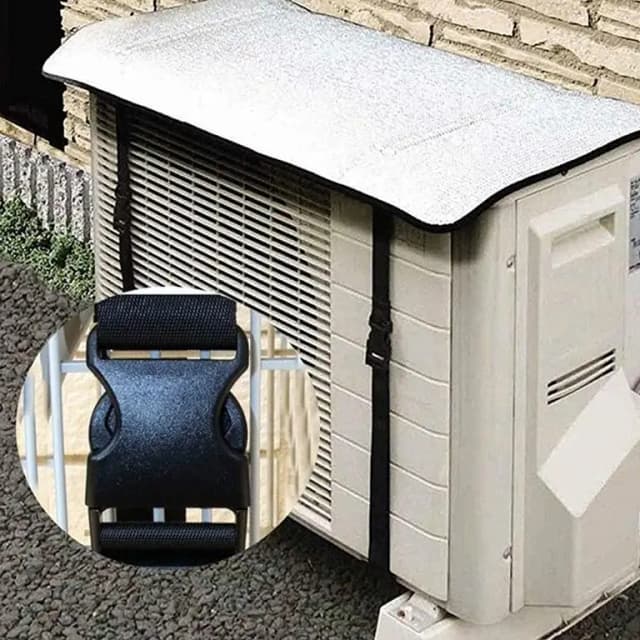 Heavy Duty Universal Outdoor Air Conditioner Cover for All Seasons – Waterproof, Dustproof, UV Resistant, Flame Retardant, Adjustable Fit