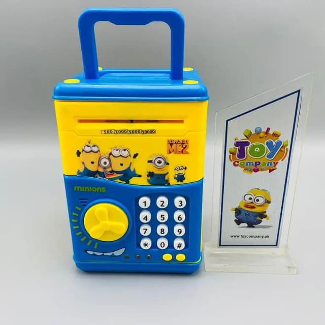RN Minions ATM Piggy Bank with Electronic Lock for Kids