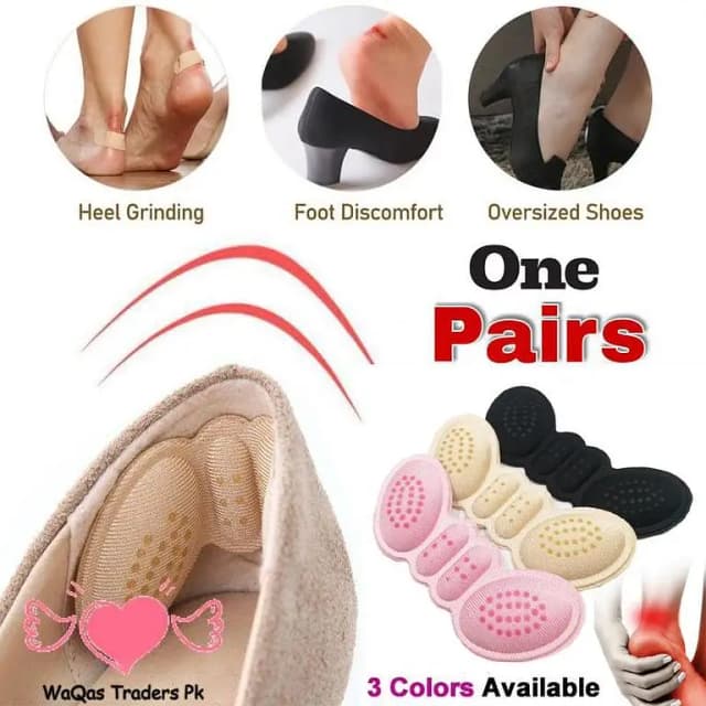 6mm Heel Liner Grips for Women - Adhesive Insoles for Size Adjustment and Pain Relief in High Heels