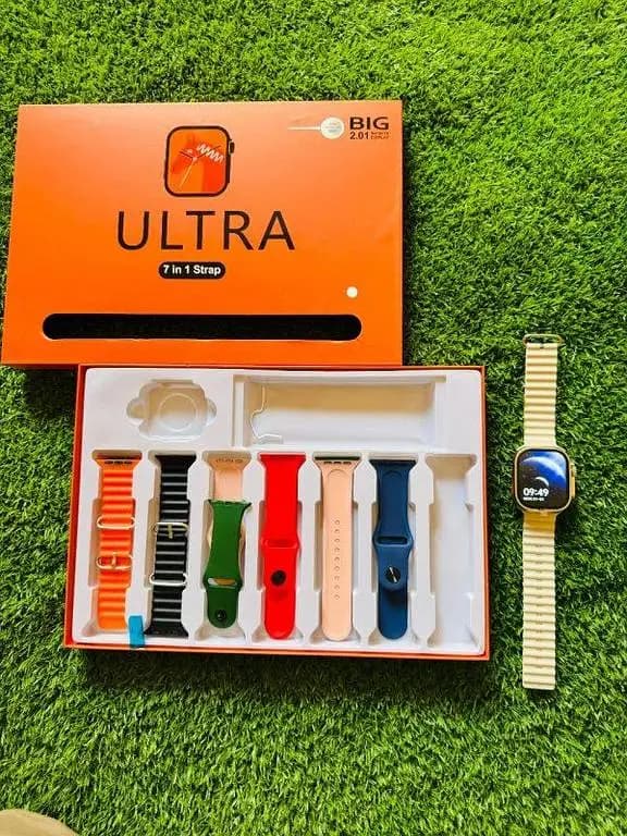 Ultra 7 in 1 Straps SmartWatch 45MM for Men and Women