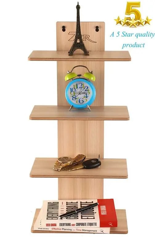 wall shelf Wooden Wall Shelf  (Number of Shelves - 4, Diar
