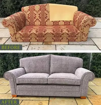 Sofa repair | Fabric change | Repairing seat repair | Furniture polish