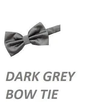 DARK GREY BOW TIE