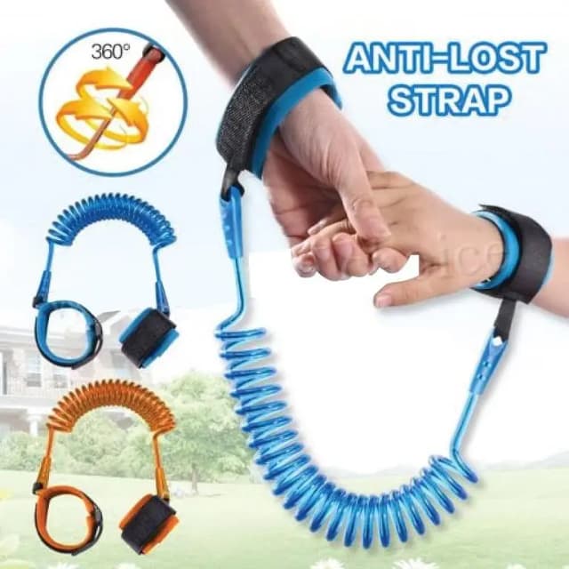 Children's Adjustable Anti-Lost Wrist Strap – Safety Harness Band with Soft Cuff & Elastic Cord | Kid Tracking Leash for Travel, Shopping & Outdoor Use