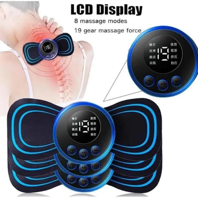EMS Mini Electric Neck Back Body Massager Cervical Electric Neck Back Massager