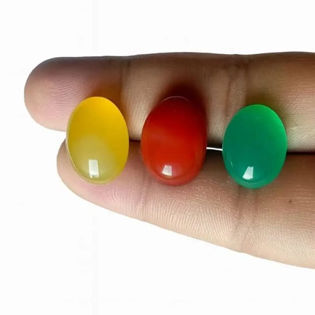 Pack of 3 Natural Haqeeq Gemstones | White Aqeeq Stone  | Original Akik/Agate/Nag Stone  | Healing Crystal for Ring & Pendant | Islamic Spiritual Gift  | for Men & Women | OLX Bestseller