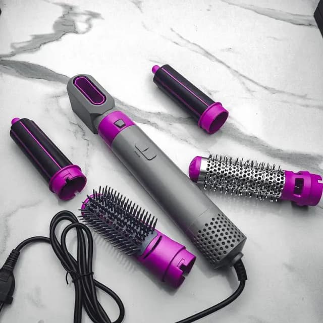 5 in 1 Hair Styler | Curling, Straightening, Dryer, Hot Air Brush