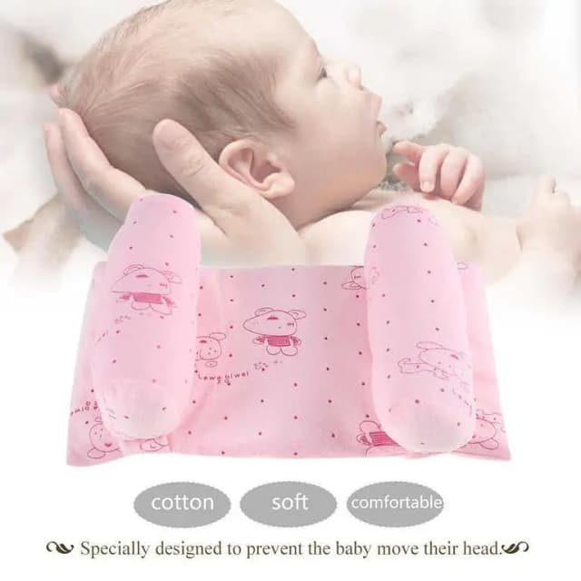 Adjustable Newborn Head Shaping Pillow by [Brand] - Soft Anti-Flat Head Cushion for Baby Support in Cradle, Stroller & Car Seat