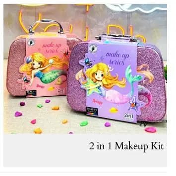 2 in 1 Beauty Makeup Kit Bag Toy for Kids, Best High Quality Gift for Girls, Unicorn Safety Cosmetics Box / frozen make up kit big