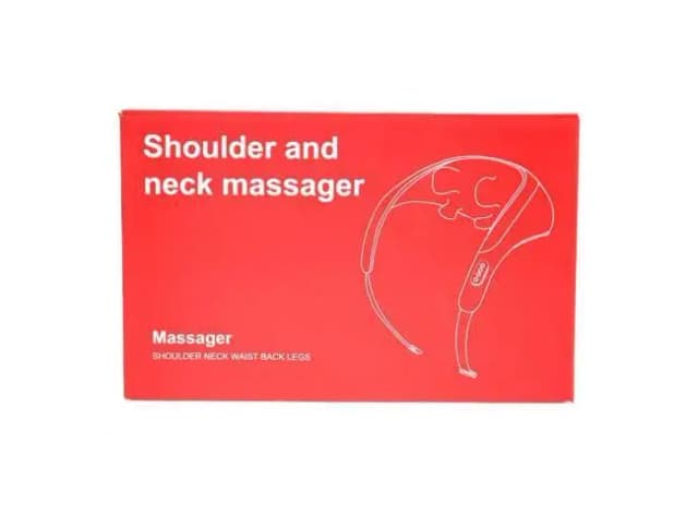 5D Portable Neck and Shoulder Massager with Heat - Deep Tissue Relief Shiatsu Massage Pillow