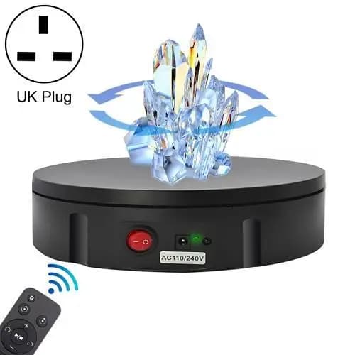 22cm Electric Rotating Display Turntable for 360° Product Photography and Showcasing