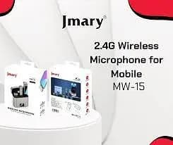 Jmary MW-15 2.4G wireless Microphone for Mobile (Type-C) & Iphone (Lightning)