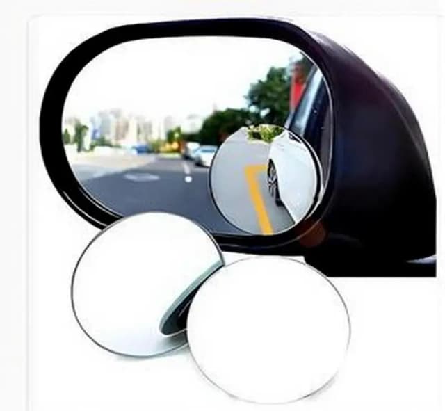 2Pcs Adjustable Blind Spot Mirror | Wide Angle Rear View | 360° Rotatable Convex Mirror