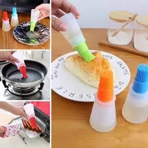 1 Pc Silicone Oil Brush Baking Brushes Liquid Oil Pen Cake Butter Bread Pastry Brush BBQ Utensil Safety Basting Brush. .