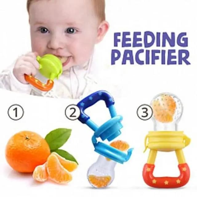 Baby Feeder Pacifier - Silicone Fruit Teething Pouch for Infants