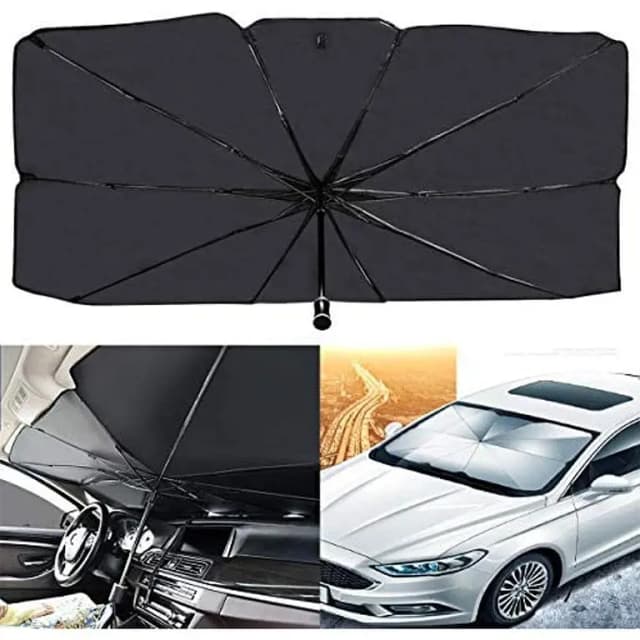 Car Sunshade Umbrella for Windshield - UV Protection and Foldable Design