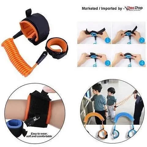 Safety Harness Strap Leash for Toddlers and Kids - Anti Lost Wrist Link