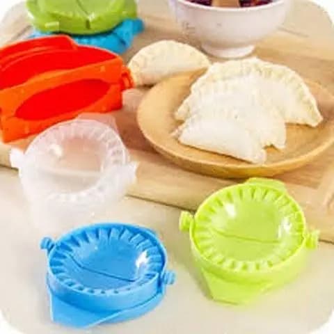 Pack of 3 Samosa & Pastry Dough Maker Dumplings modelling tools Kitchen Magic Creative Manual Pack Machine Food-grade Plastic Pinch Kitchen Tools