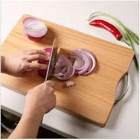 1pc Wooden Chopping Blocks Tool Bamboo Rectangle Hangable Cutting Board Durable Non-slip Kitchen Accessories Chopping Board