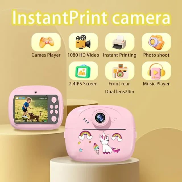 Children's Creative Instant print Camera Multifunctional Camera