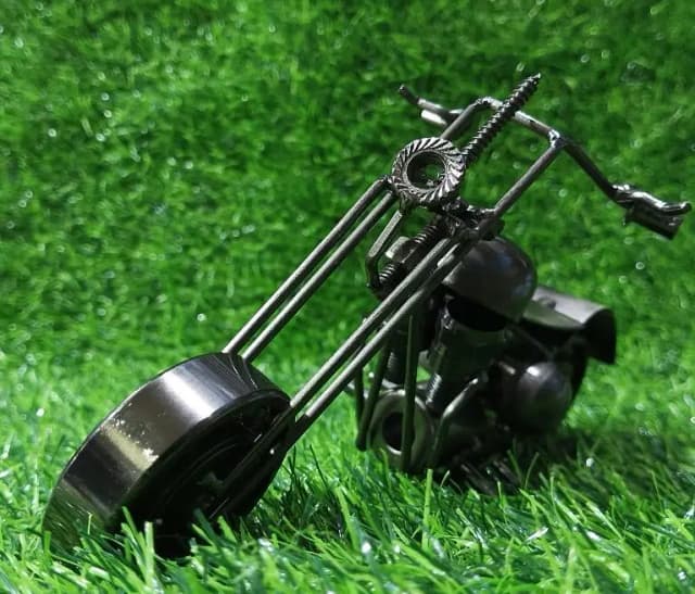 Vintage Metal Bike Showpiece for Home and Office Décor by Office Empire