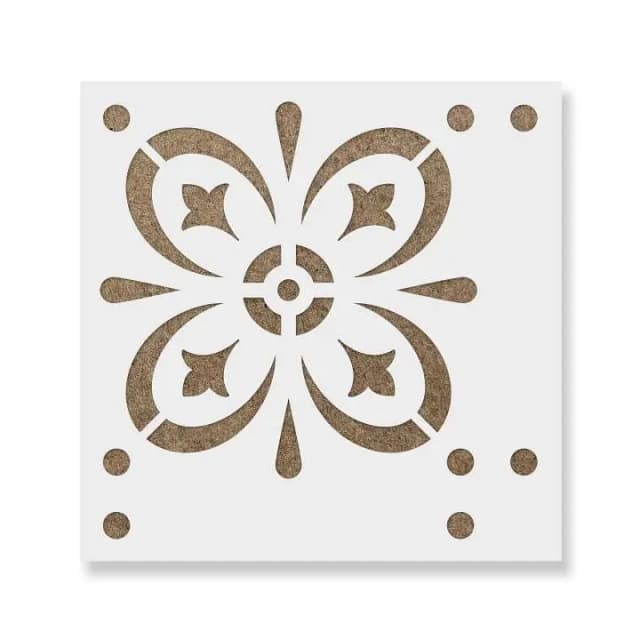 Starvos Tile Stencil –Large Reusable Stencil Sheet for Floor, Wall & Furniture Painting | Stencils for Painting on Wall, Canvas, Linoleum & DIY Décor