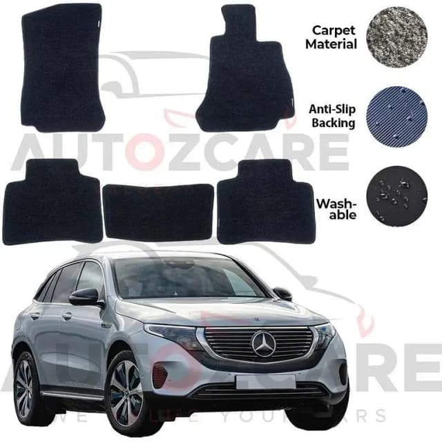 Mercedes EQC400 4Matic Genuine Fitting Carpet Floor Mat 3PCS - Model 2019-2025