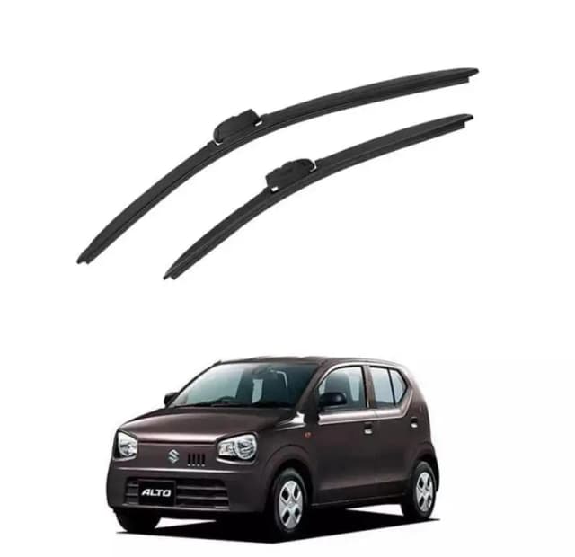 2-Piece Windshield Wiper Blades for Suzuki New Alto (2019–2020, 660cc) - Frameless Design