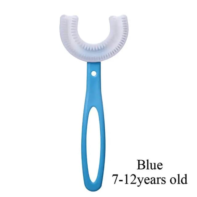 Food Grad Baby Toothbrush Children's Teeth Cleaning Brush Kids U-Shaped Toothbrush For Children Mouth Oral Cleaning Brush 360 Degrees U Shaped Tooth Dental Training Toothbrushes Oral Care Por