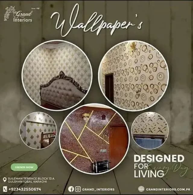 Wallpapers wall morals wall panels wpvc panels by Grand interiors