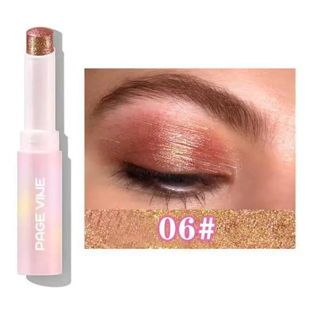 Viral Trendy Page Wine Sparkling Jelly Highlighter Stick – Pearlescent Monochrome Shine for Eyes and Face
