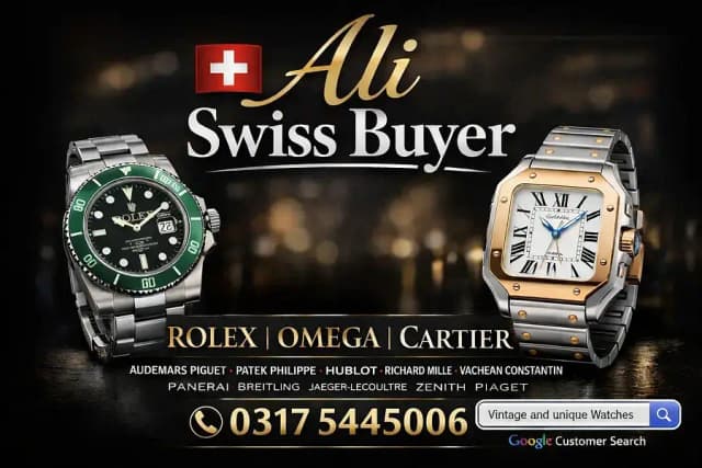 We Buy Rolex Cartier Omega Baume & Mercier Chopard Audemars Piguet IWC