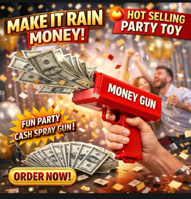 Super Money gun Machine toy battery operated