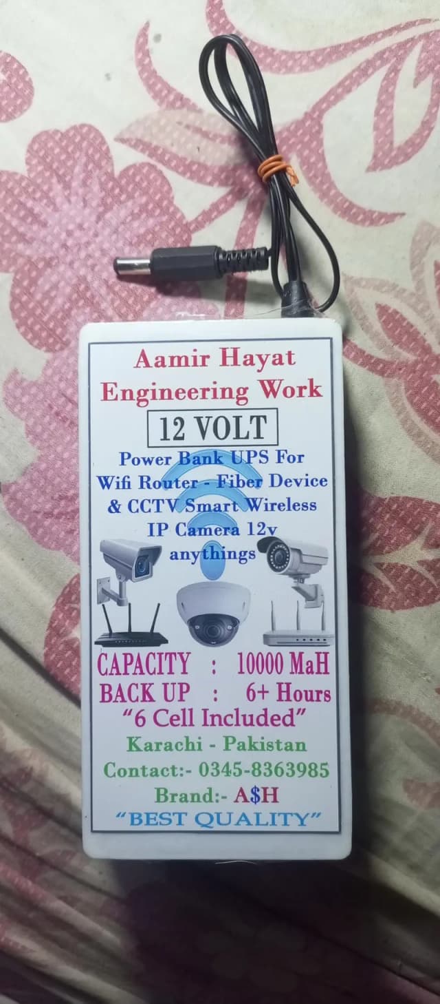 New Power Bank UPS For WiFi Router & 12v Camera