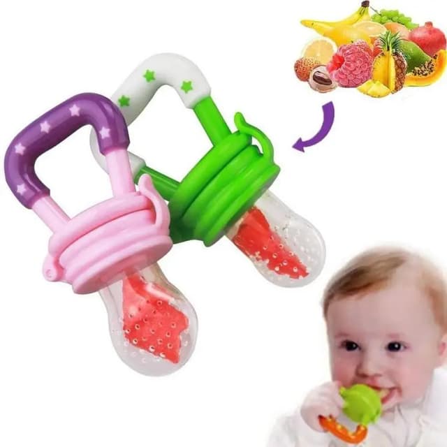 1pcs Baby Fruit Pacifier Fruit Juice Choosni Baby Silicone Squeeze Spoon Feeder