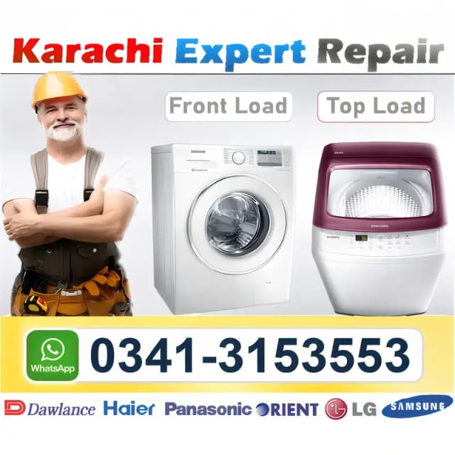 Repair Automatic Washing Machine Haier Panasonic Samsung Dawlance LG