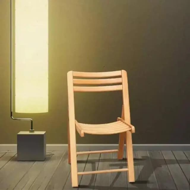 Portable High-Quality Wooden Folding Chair – Solid Beech Wood