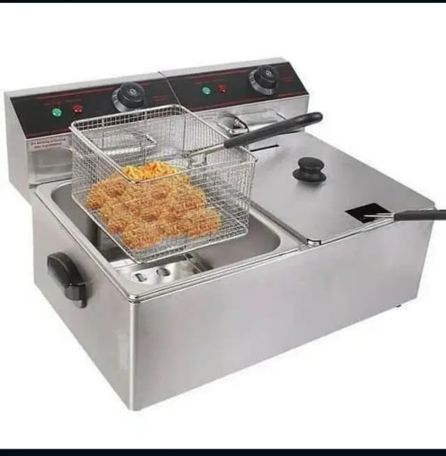 Electric Double 12L(6+6) Deep Fryer French Fries Electric fryer machin