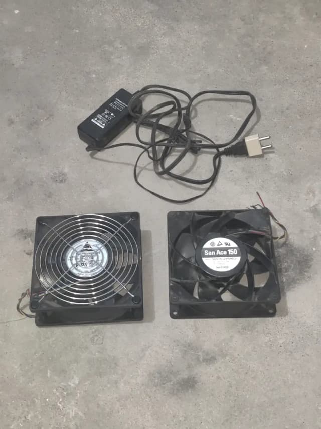 Cooling Fans + Power Adapter for Sale (Used – Working Condition)