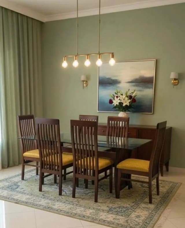 6 chairs dinning table set