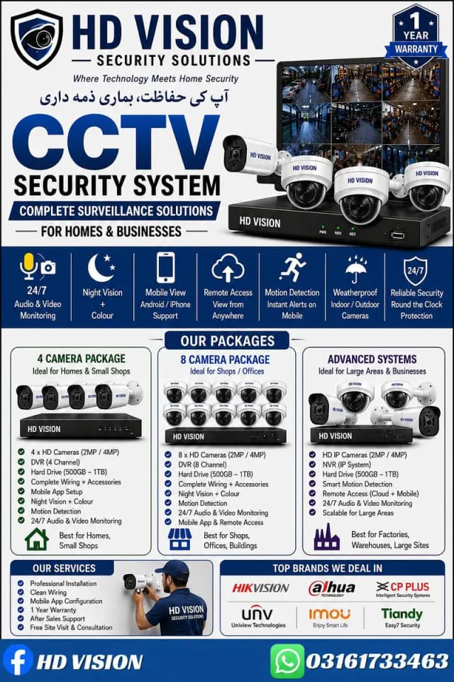 CCTV Cameras Sale & Services